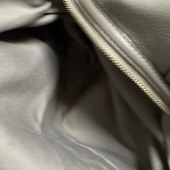 Coach Lexy Grey Triple Compartment Leather  Shoulder Bag Purse - Picture 8 of 14